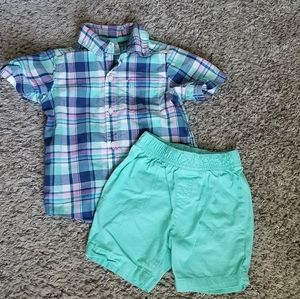 2 piece Carters shorts set